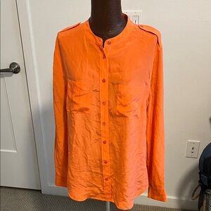 Equipment Women's Orange Blouse